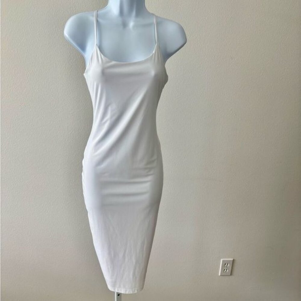 Y2K Tank Top Dress Large Duo Set Bodycon Straps Festival Streetwear Minimalist - Picture 9 of 13